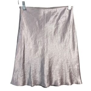 Aritzia Babaton Satin Mini Slip Skirt Womens Size 4 Light Lavender Pull On‎